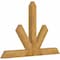 Ekena Millwork Saratoga Rough Sawn Timber Gable Bracket, Western Red Cedar, 72"W x 48"H x 4"D x 6"F, 16/12 Pitch GBW072X48X0406SAR00RWR - alternate 5